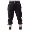 Women Clothes Unisex Gothic Rock 3/4 Shorts Lady 